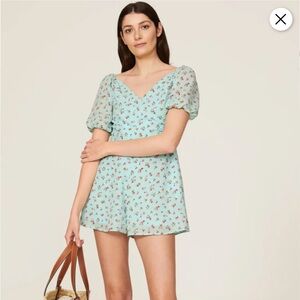 Slate & Willow Mint Floral Dress